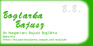 boglarka bajusz business card